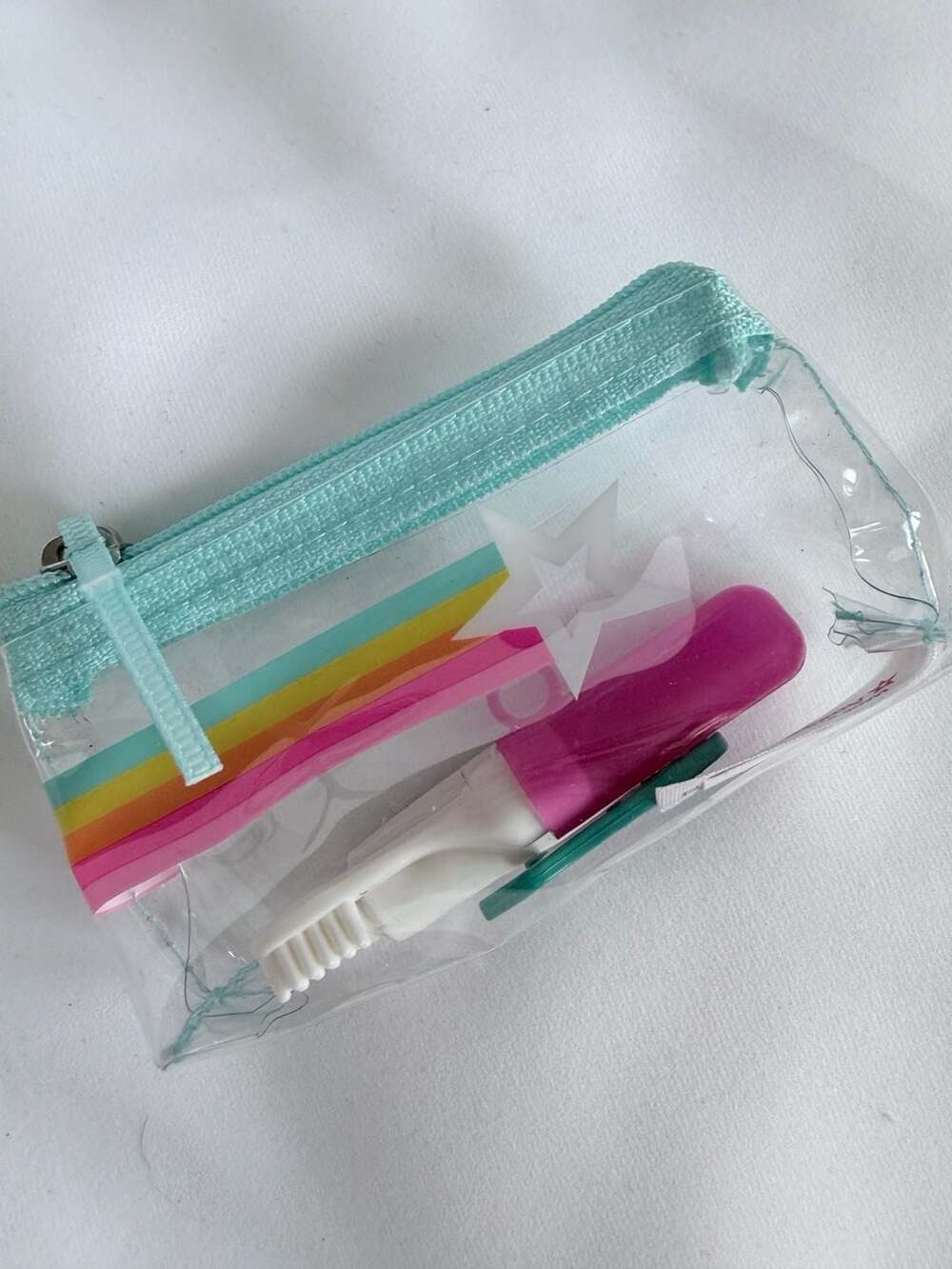 American Girl Doll Don't Forget to Brush Set with Clear Pouch and Accessories